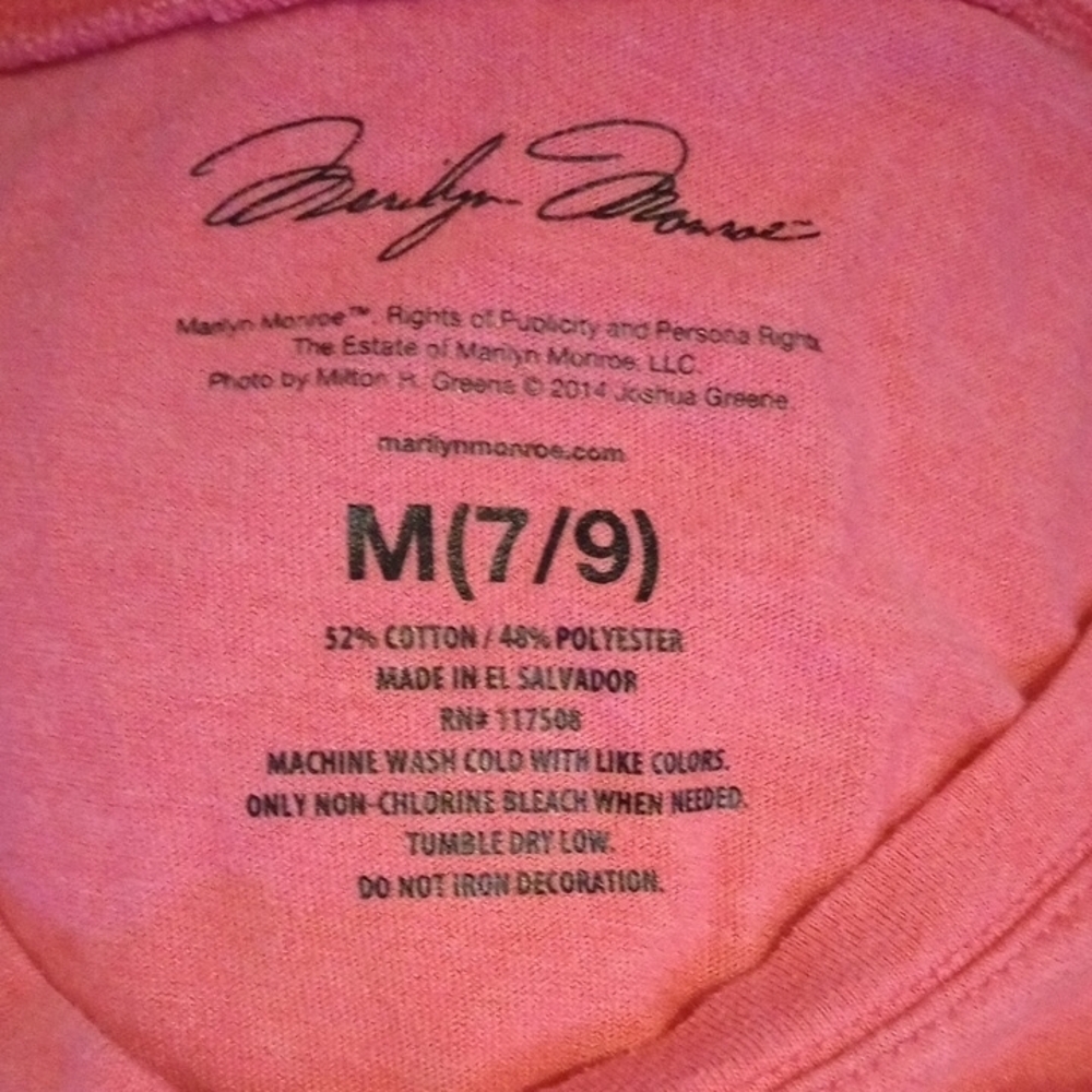 Marilyn Monroe Pink Graphic Tee - Picture 2 of 5